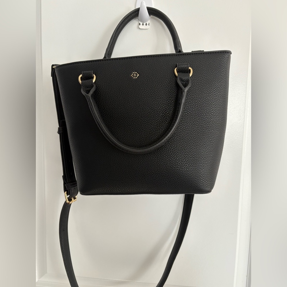 NWOT- Nanette Lepore pebbled leather tote, black